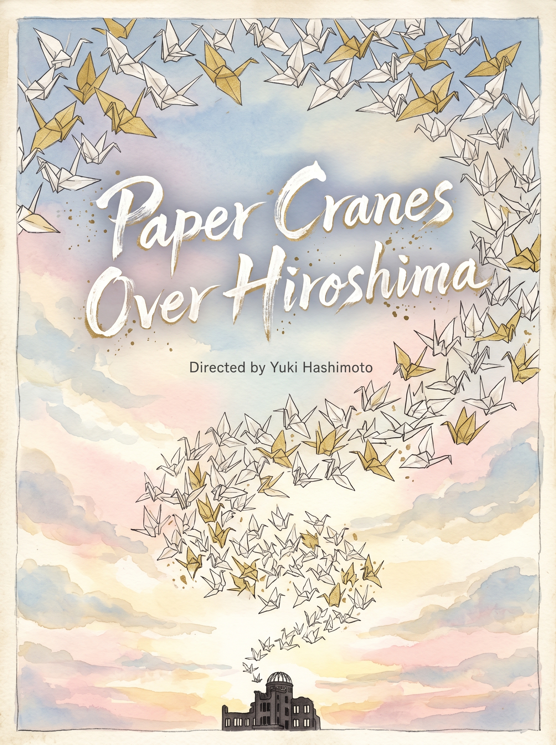 Paper Cranes Over Hiroshima