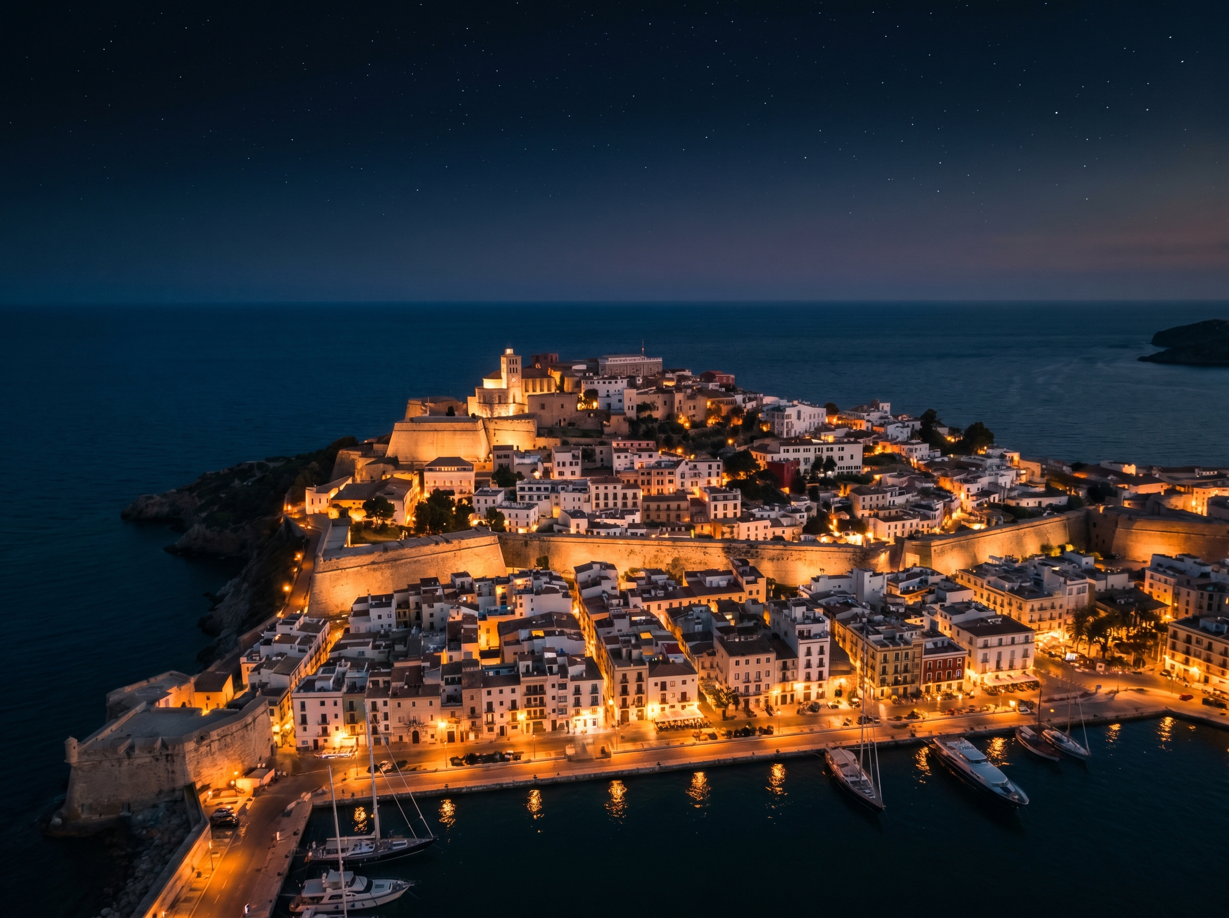 Ibiza at dusk